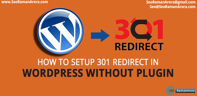 Setup 301 Redirect in WordPress Without Plugin